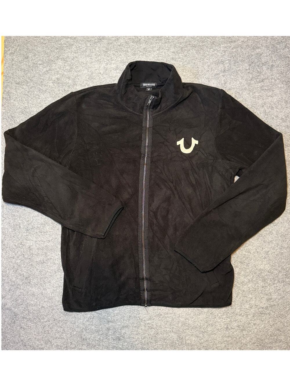 True Religion Women SP Fleece Jacket Casual Solid Black